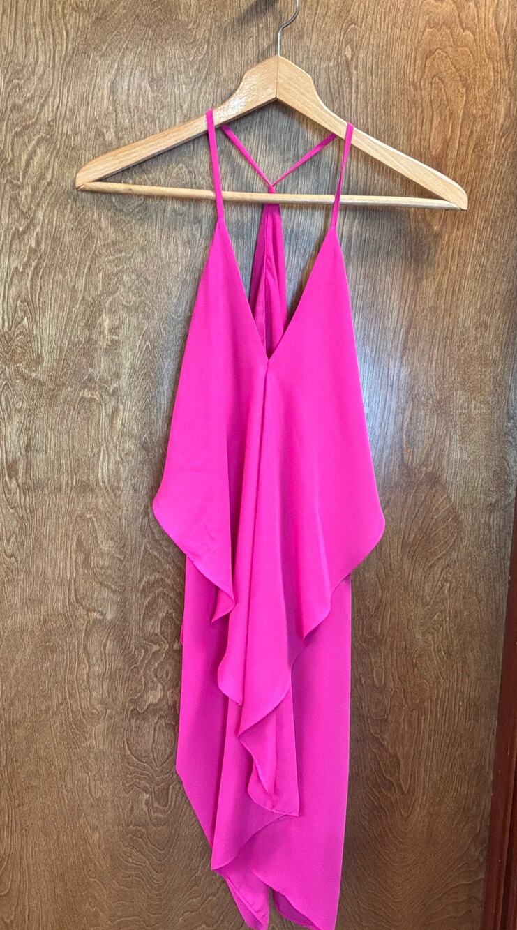 NWT Olivaceous Fuchsia Flow Asymmetrical Dress sz M